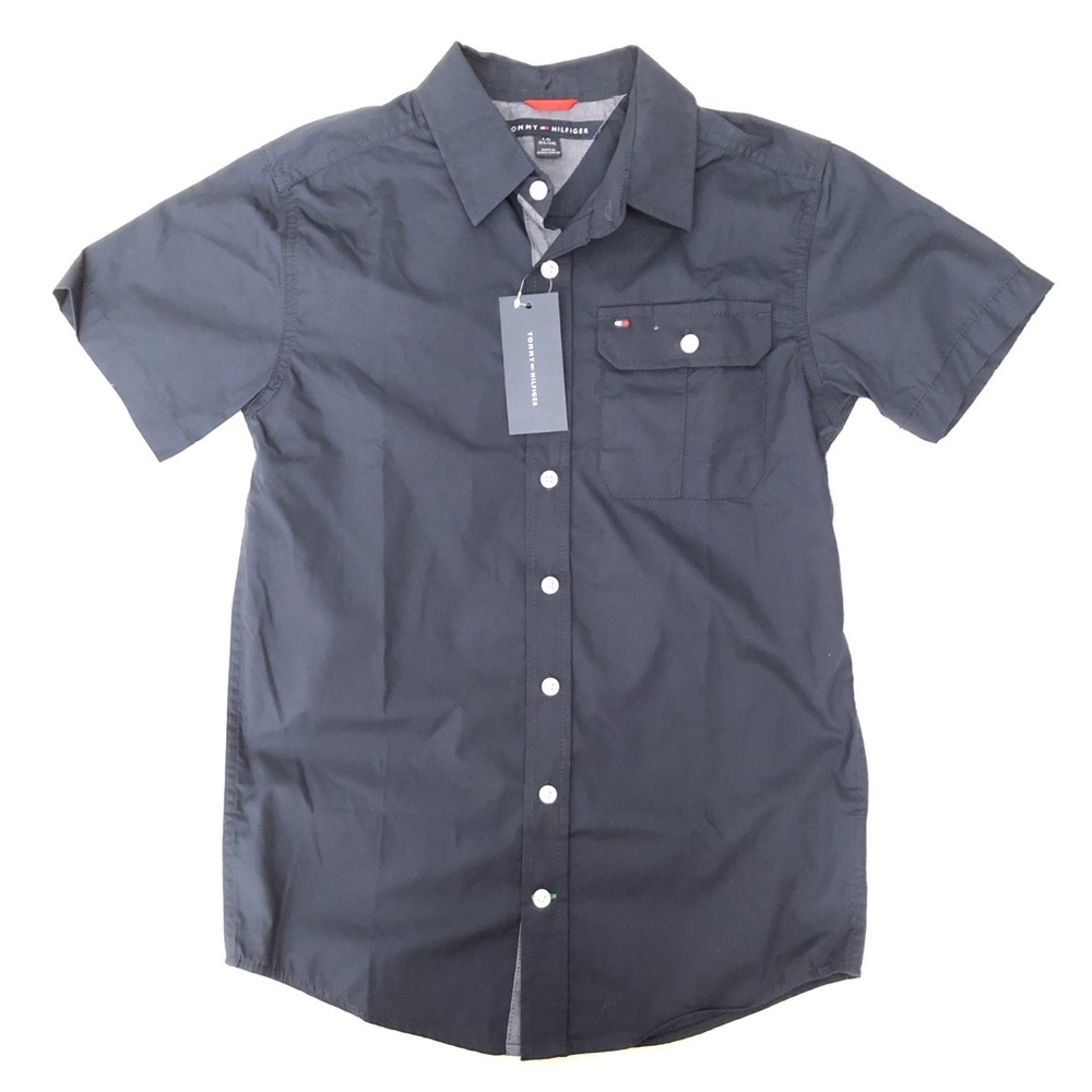 Boys’ TOMMY HILFIGER button-down shirt, size L NWT
